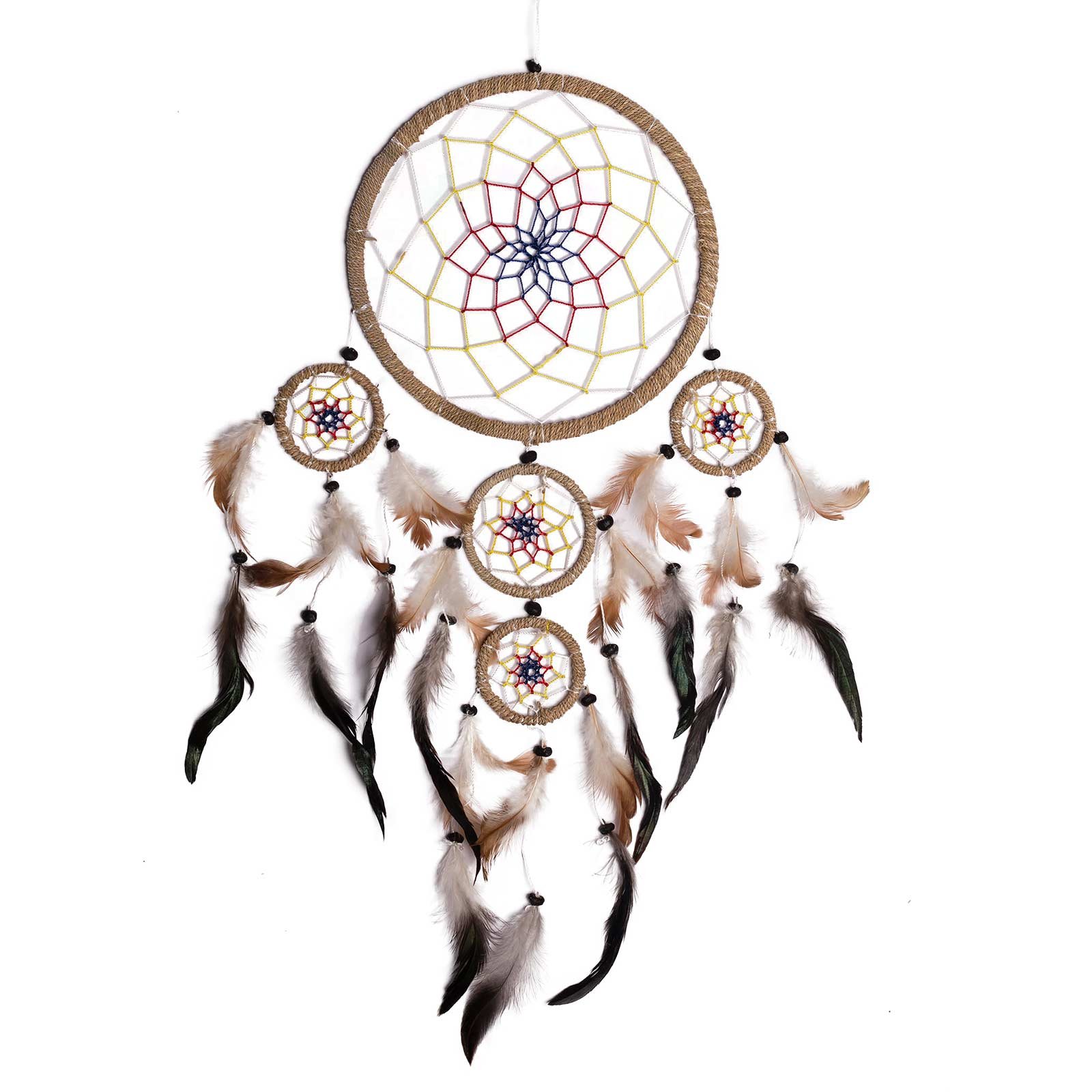 Dreamcatcher with coloured net by Artwork Indian : Amazon.it: Casa
